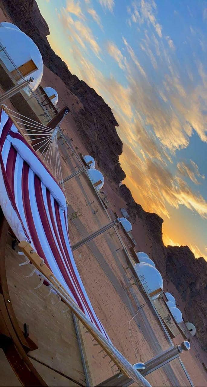 Wide desert view of Wadi Rum Jordan